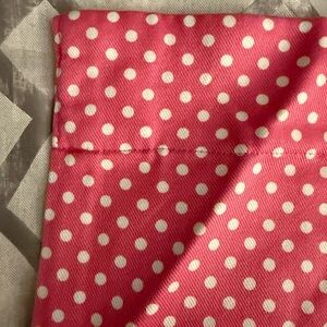 Pottery Barn Kids Pink and White Polka Dot blackout curtains